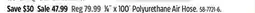 Canadian Tire Maximum 1โ4ห x 100ยด Polyurethane Air Hose offer