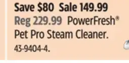 Canadian Tire Bissell PowerFresh Pet Pro Steam Cleaner offer