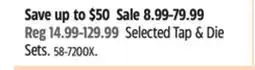Canadian Tire MAXIMUM Tap & Die Set offer