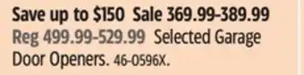 Canadian Tire Chamberlain Selected Garage Door Openers offer