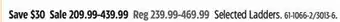 Canadian Tire Mastercraft Selected Ladders offer