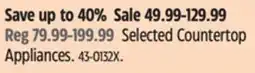 Canadian Tire T-fal Selected Countertop Appliances offer
