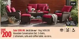 Canadian Tire Canvas Rosedale Conversation Set offer