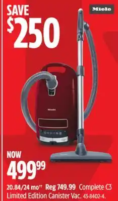 Canadian Tire Complete C3 Limited Edition Canister Vac offer