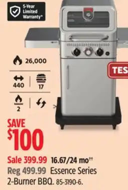 Canadian Tire Vida Essence Series 2-Burner BBQ offer