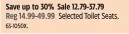 Canadian Tire For Living Selected Toilet Seats offer