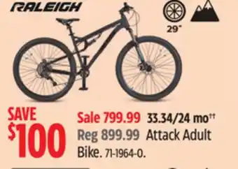 Canadian Tire Raleigh Attack Adult Bike offer