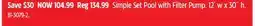 Canadian Tire Funsicle Simple Set Pool with Filter Pump offer