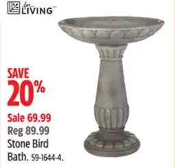 Canadian Tire For Living Stone Bird Bath offer