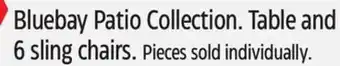 Canadian Tire Bluebay Patio Collection offer