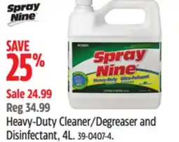 Canadian Tire Heavy-Duty Cleaner/Degreaser and Disinfectant offer