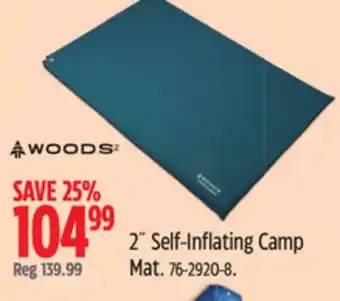 Canadian Tire 2˝ Self-Inflating Camp Mat offer