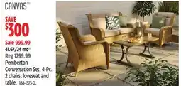 Canadian Tire Canvas Pemberton Conversation Set, 4-Pc. 2 chairs offer