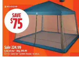 Canadian Tire 12 x 12´ Easy Up Screen House offer
