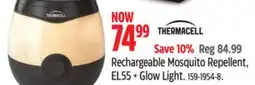 Canadian Tire Thermacell Rechargeable Mosquito Repellent EL55 + Glow Light offer