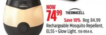 Canadian Tire Thermacell Rechargeable Mosquito Repellent EL55 + Glow Light offer