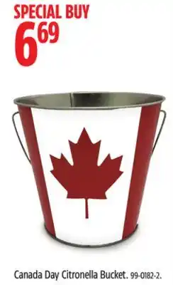 Canadian Tire Canada Day Citronella Bucket offer