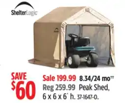 Canadian Tire ShelterLogic Selected Shelters offer