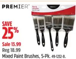 Canadian Tire Premier Mixed Paint Brushes offer