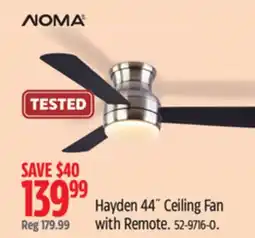 Canadian Tire Noma Hayden 44˝ Ceiling Fan with Remote offer