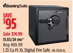 Canadian Tire Sentry Safe 1.23 Cu-Ft XL Digital Fire Safe offer