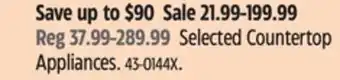 Canadian Tire Selected Countertop Appliances offer