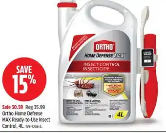 Canadian Tire Ortho Home Defense MAX Ready-to-Use Insect Control offer