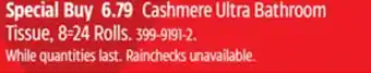 Canadian Tire Cashmere Ultra Bathroom Tissue offer