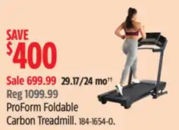 Canadian Tire ProForm Foldable Carbon Treadmill offer