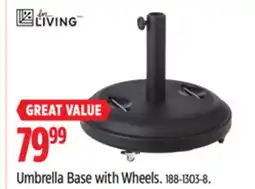 Canadian Tire Umbrella Base with Wheels offer