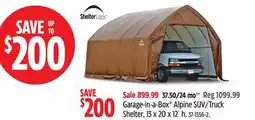 Canadian Tire Shelterlogic Garage-in-a-Box Alpine SUV/Truck Shelter offer