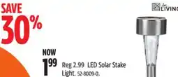 Canadian Tire FOR LIVING LED Solar Stake Light offer