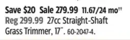 Canadian Tire 27cc Straight-Shaft Grass Trimmer offer