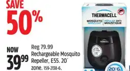 Canadian Tire Thermacell Rechargeable Mosquito Repeller, E55 offer