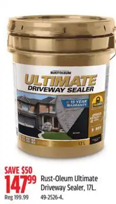 Canadian Tire Rust-Oleum Ultimate Driveway Sealer, 17L offer
