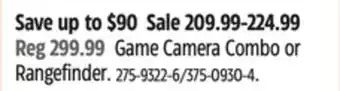Canadian Tire Halo Game Camera Combo or Rangefinder offer