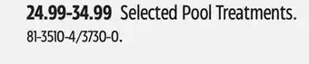 Canadian Tire Selected Pool Treatments offer