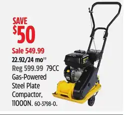 Canadian Tire Gas-Powered Steel Plate Compactor offer