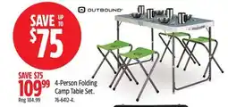Canadian Tire 4-Person Folding Camp Table Set offer