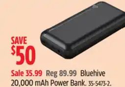 Canadian Tire Bluehive 20,000 mAh Power Bank offer
