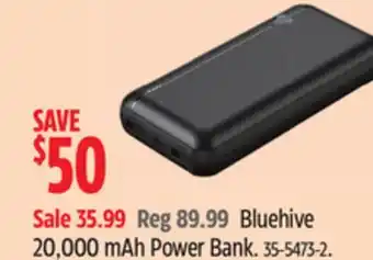 Canadian Tire Bluehive 20,000 mAh Power Bank offer