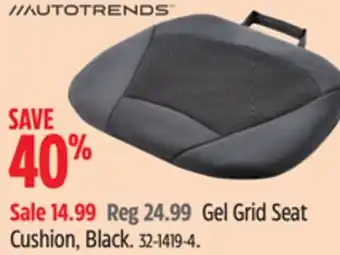 Canadian Tire Autotrends Gel Grid Seat Cushion, Black offer