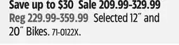 Canadian Tire Raleigh Selected 12ห and 20ห Bikes offer