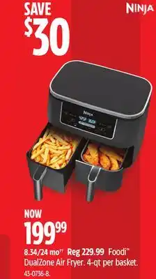 Canadian Tire Ninja Foodi DualZone Air Fryer offer