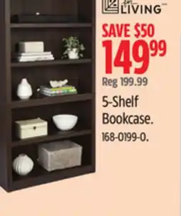 Canadian Tire For-living- 5-Shelf Bookcase offer
