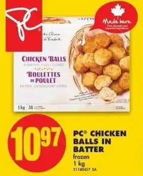 No Frills PC chicken balls in batter offer