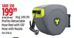 Canadian Tire Yardworks ProFlex Retractable Hose Reel with 120´ Hose with Nozzle offer