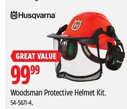 Canadian Tire Woodsman Protective Helmet Kit offer