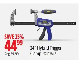 Canadian Tire Irwin 24˝ Hybrid Trigger Clamp offer