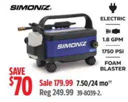 Canadian Tire ELECTRIC 1.8 GPM 1750 PSI FOAM BLASTER offer